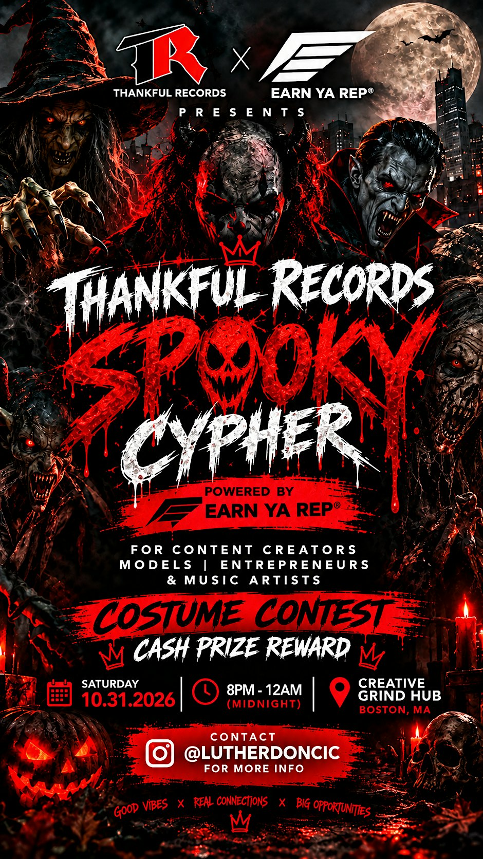 Thankful Records SPOOKY Cypher [Powered by Earn Ya Rep]
