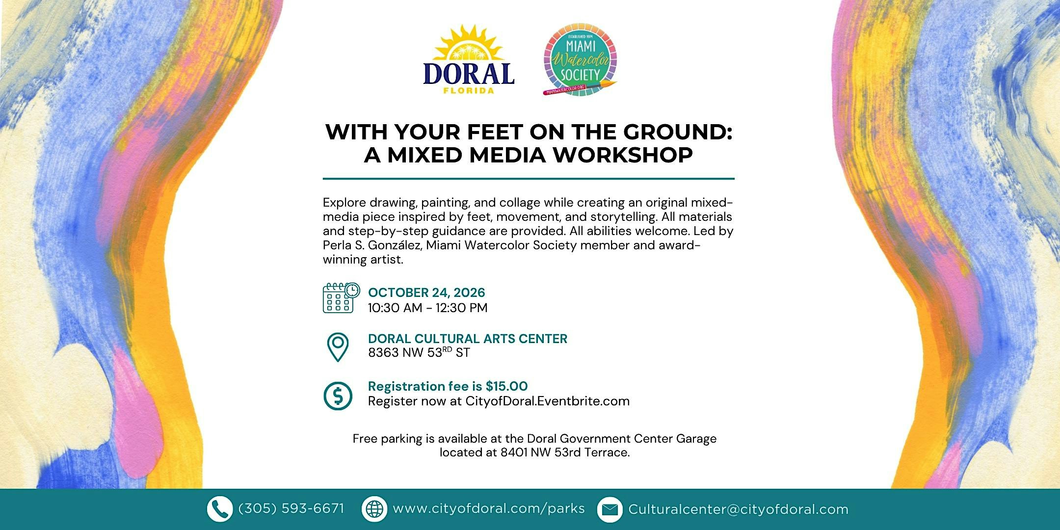 With Your Feet On The Ground: A Mixed Media Workshop