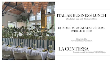Business Talks over Italian Bites & Scroppino