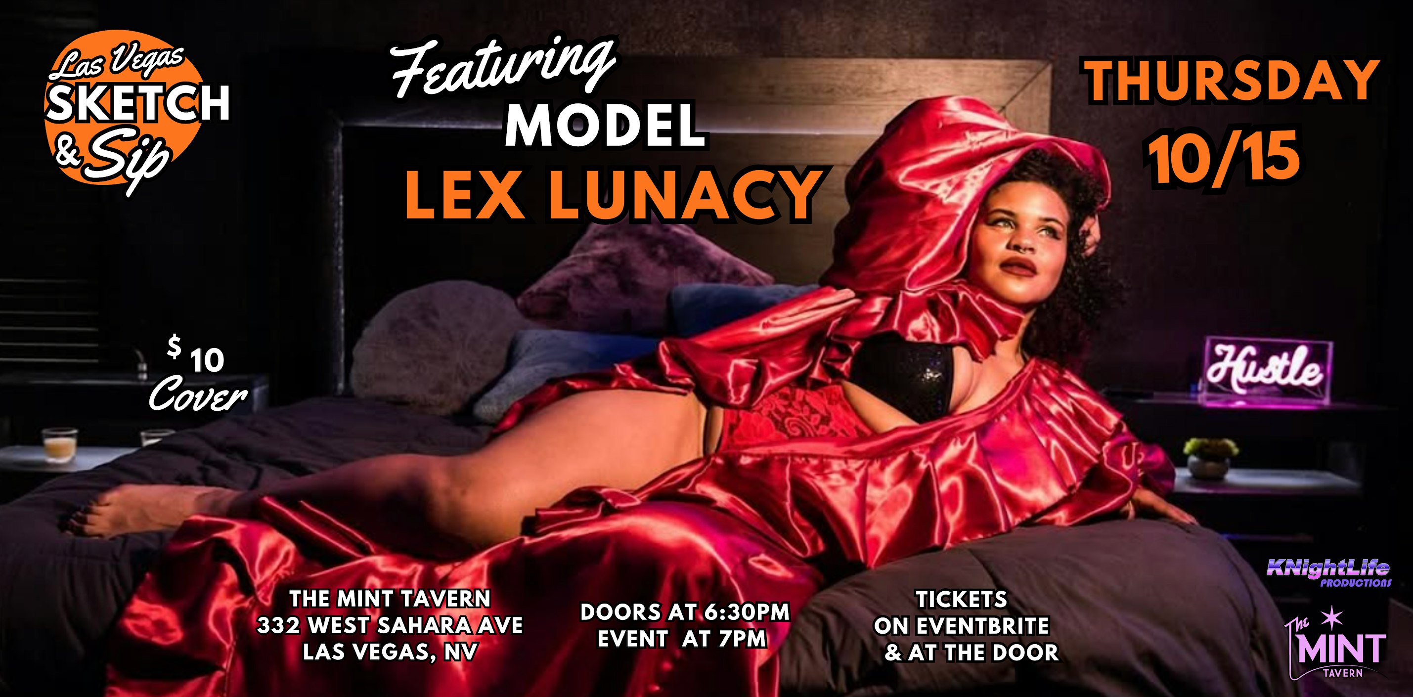 Las Vegas Sketch & Sip with Featured Model Lex Lunacy!