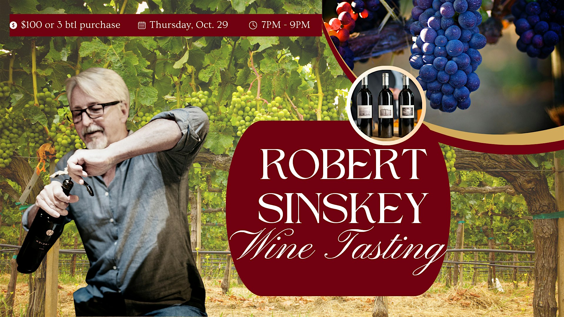 An Evening With Robert Sinskey