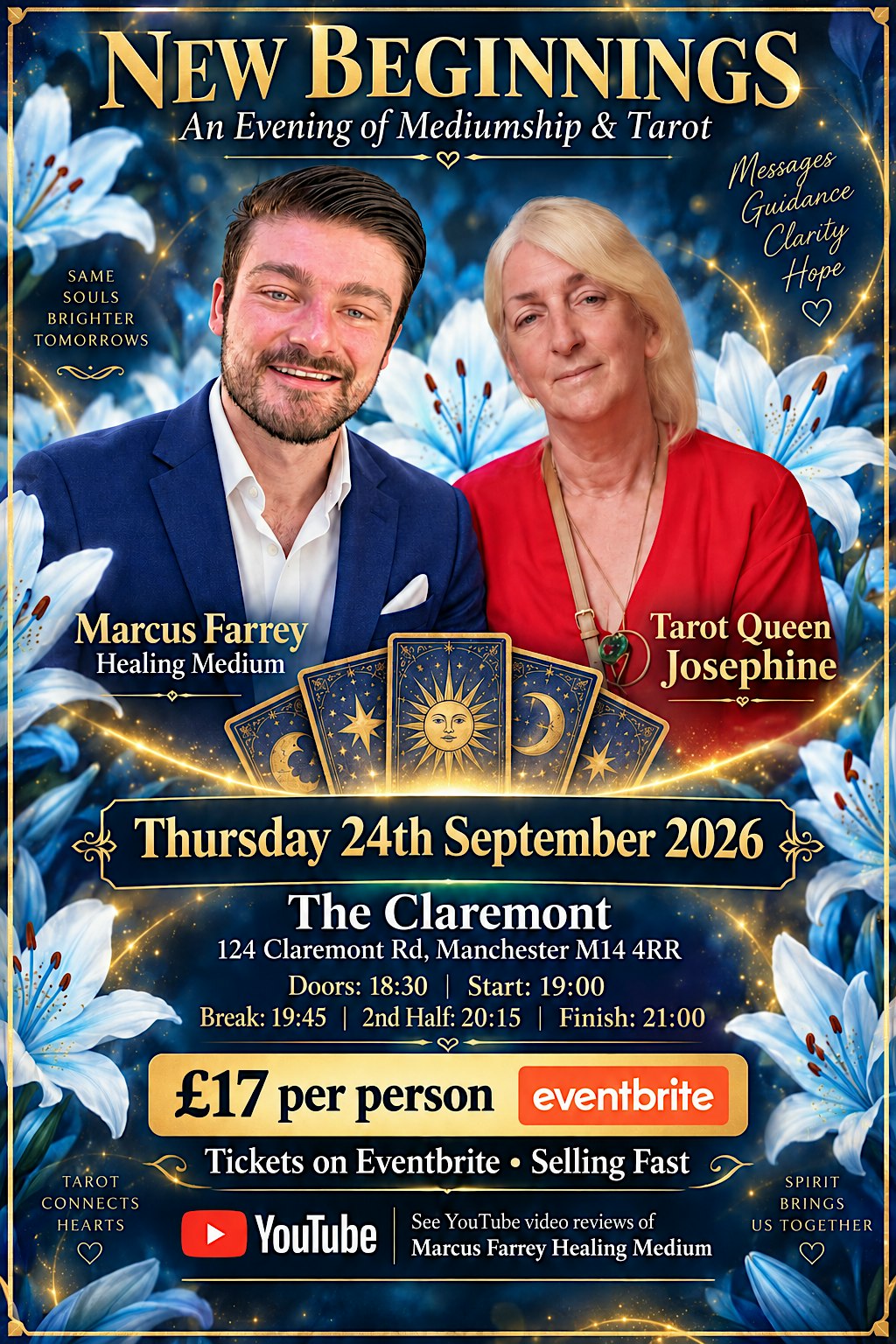 ✨ NEW BEGINNINGS — AN EVENING OF MEDIUMSHIP & TAROT ✨