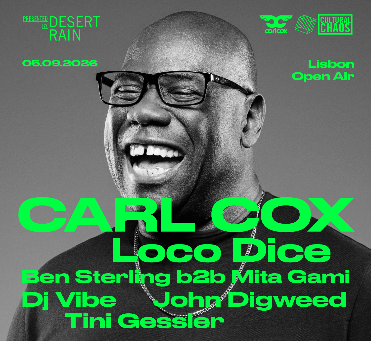 Carl Cox - Lisbon 2026