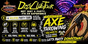 Downtown Fremont Street Axe Throwing VIP Experience & Bar Crawl