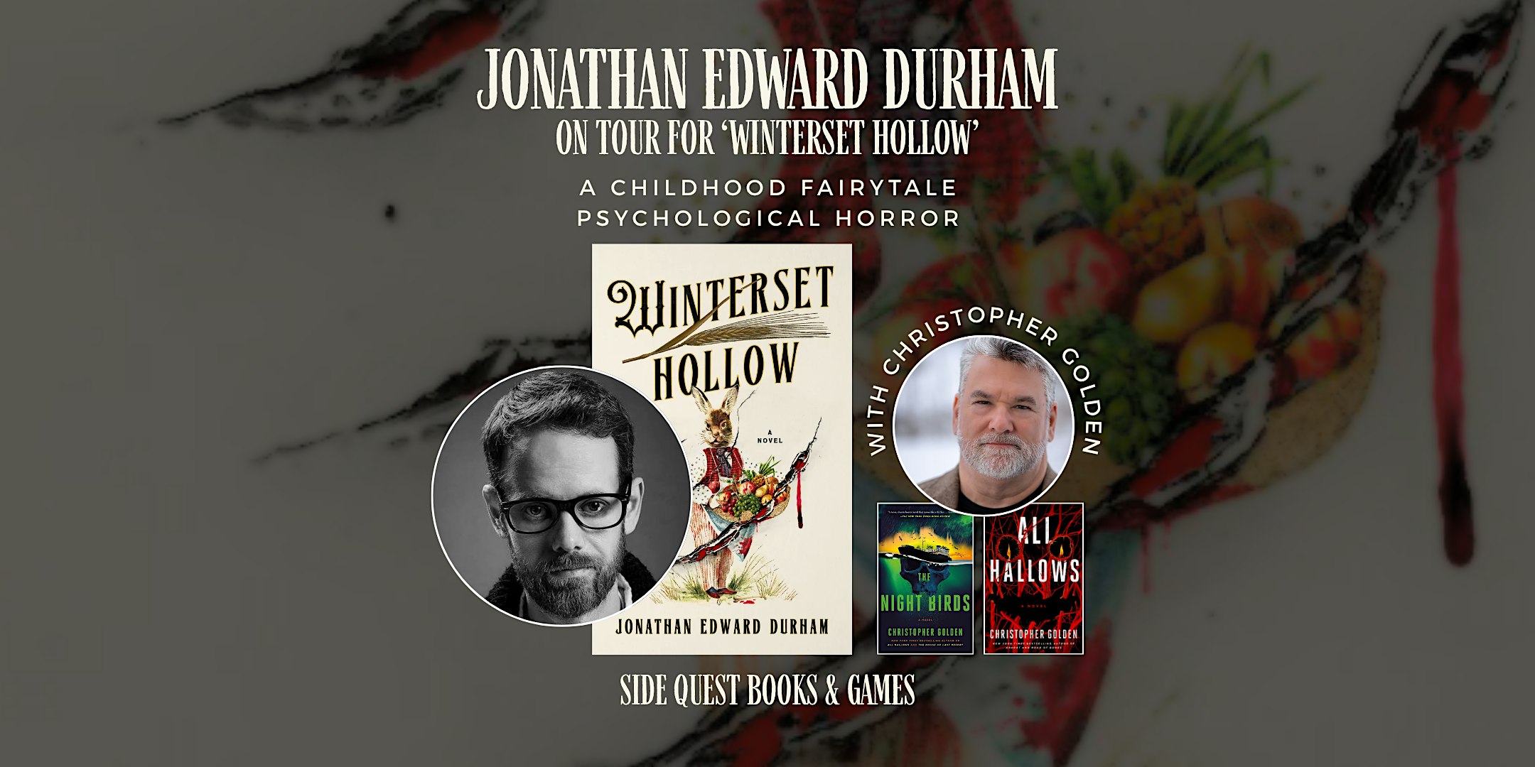 Author Horror Event with Jonathan Edward Durham and Christopher Golden