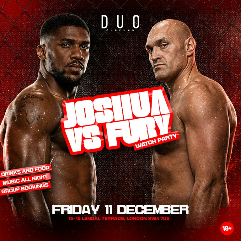 AJ VS FURY SOUTH LONDON WATCH PARTY