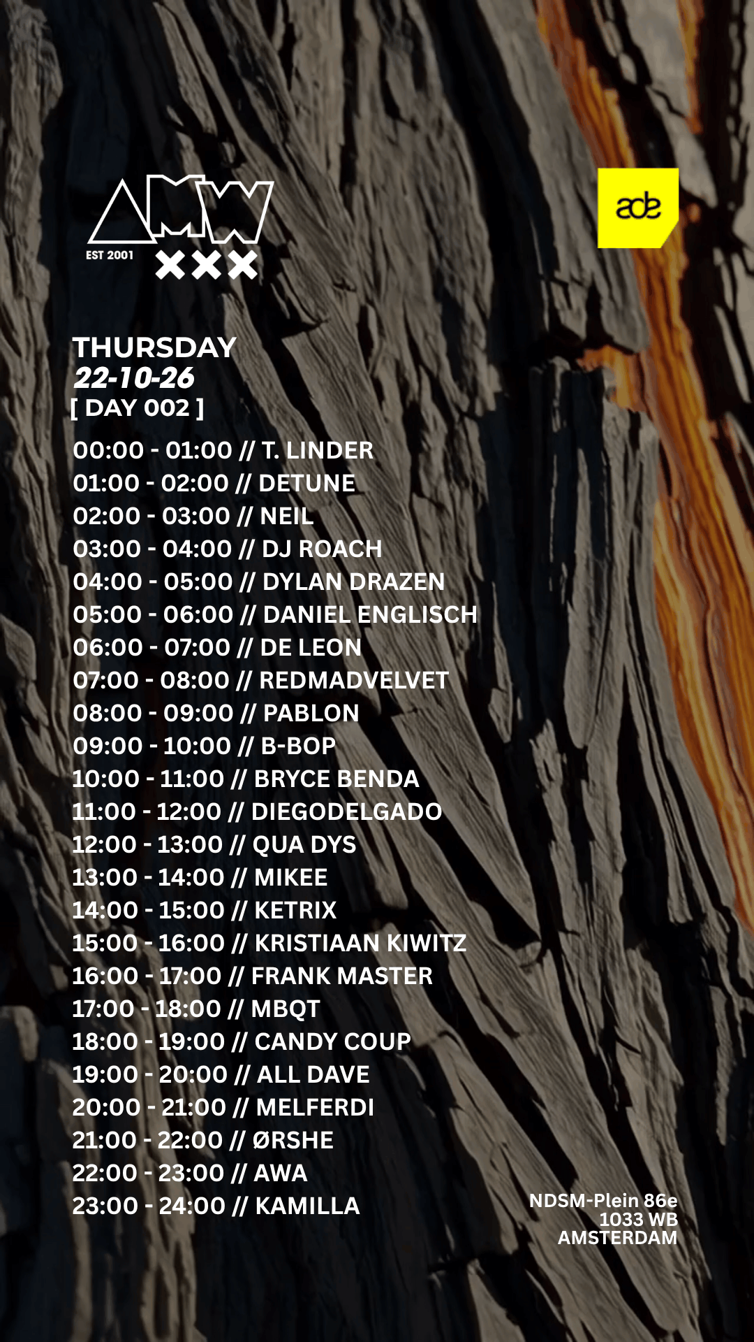 AMW ADE 24/5 DJ Marathon 2026 (DAY 2)