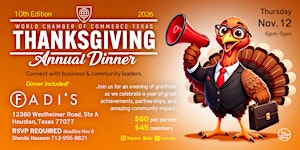 Thanksgiving Dinner | World Chamber of Commerce TX - 10th Annual