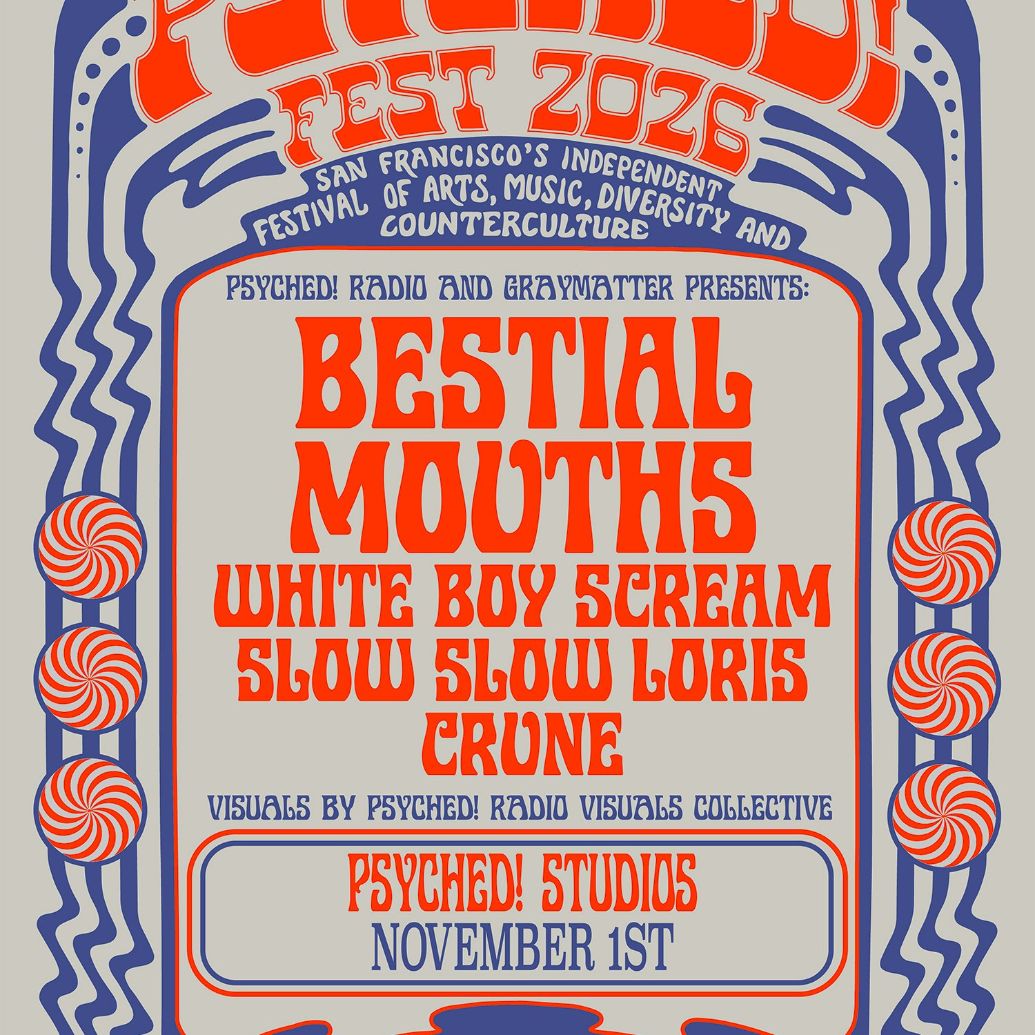 Bestial Mouths at Psyched! Studios