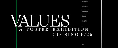 VALUES :: A Poster Exhibition :: Closing