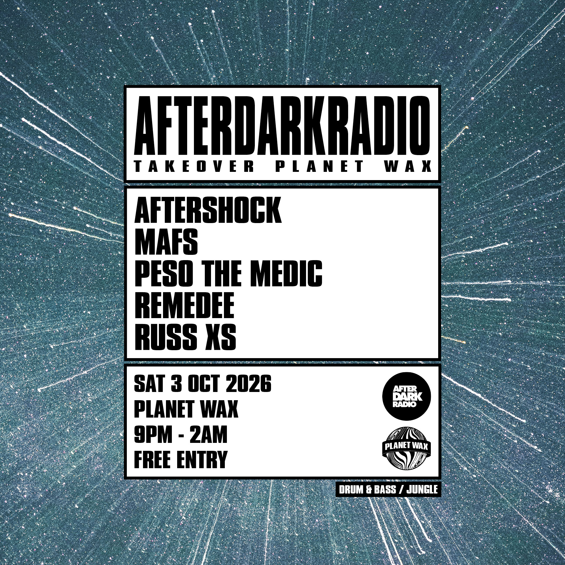 AFTERDARKRADIO: Takeover Planet Wax