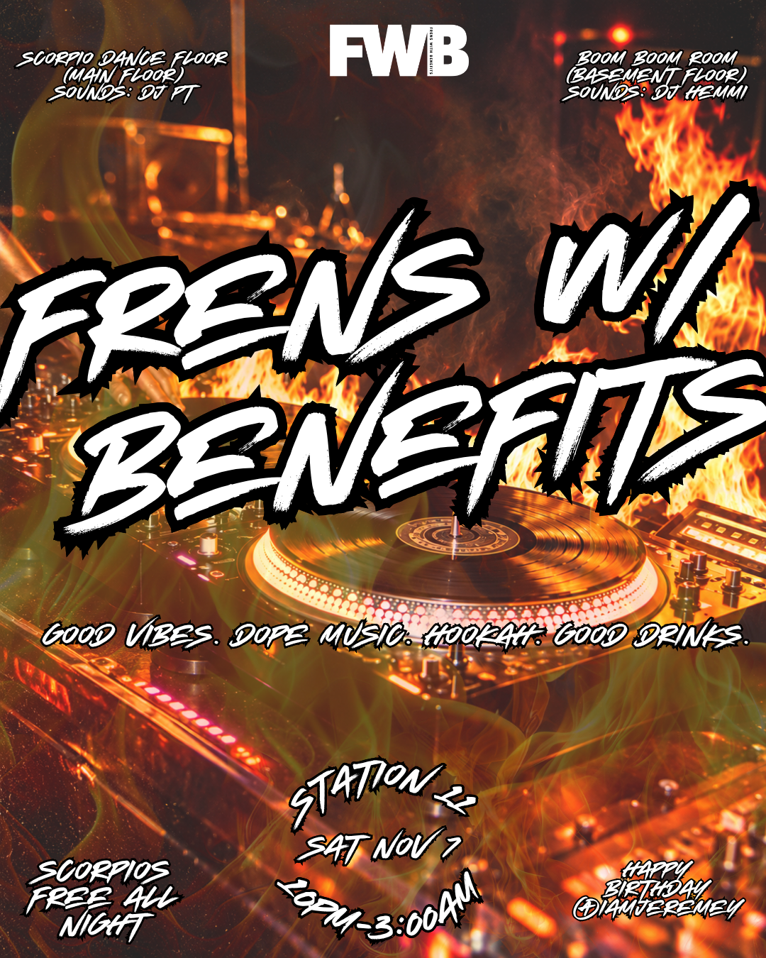 FRENS W/ BENEFITS
Scorpio Bash