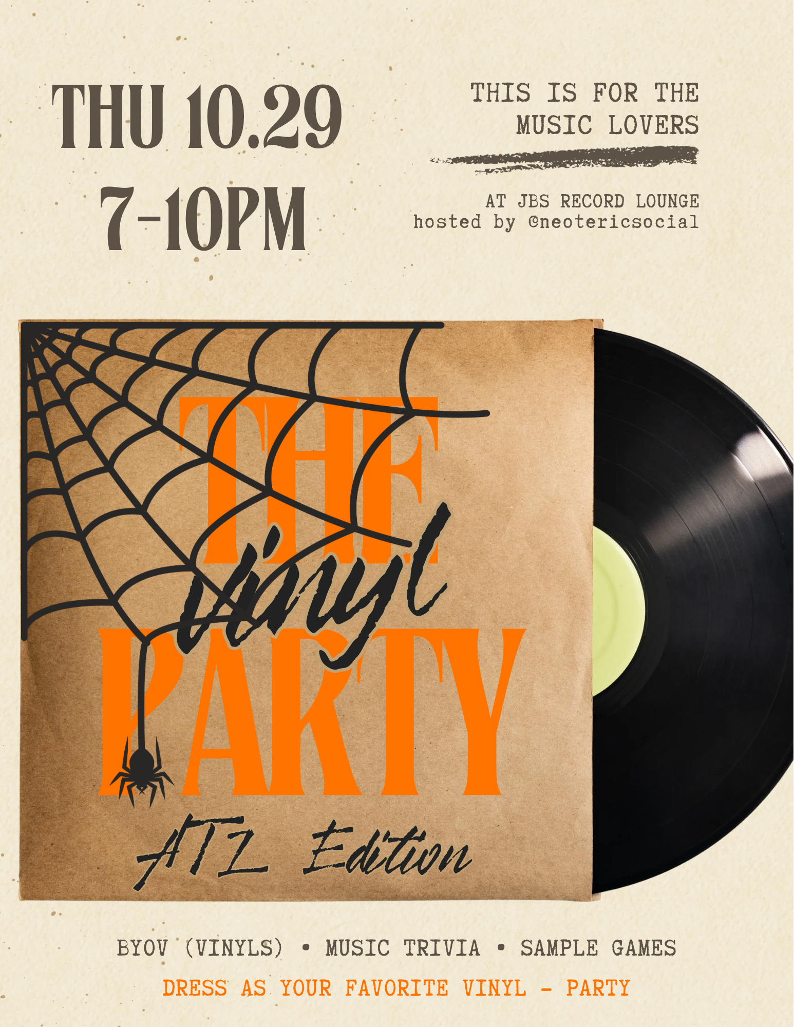 The Vinyl Party: ATL 🎃