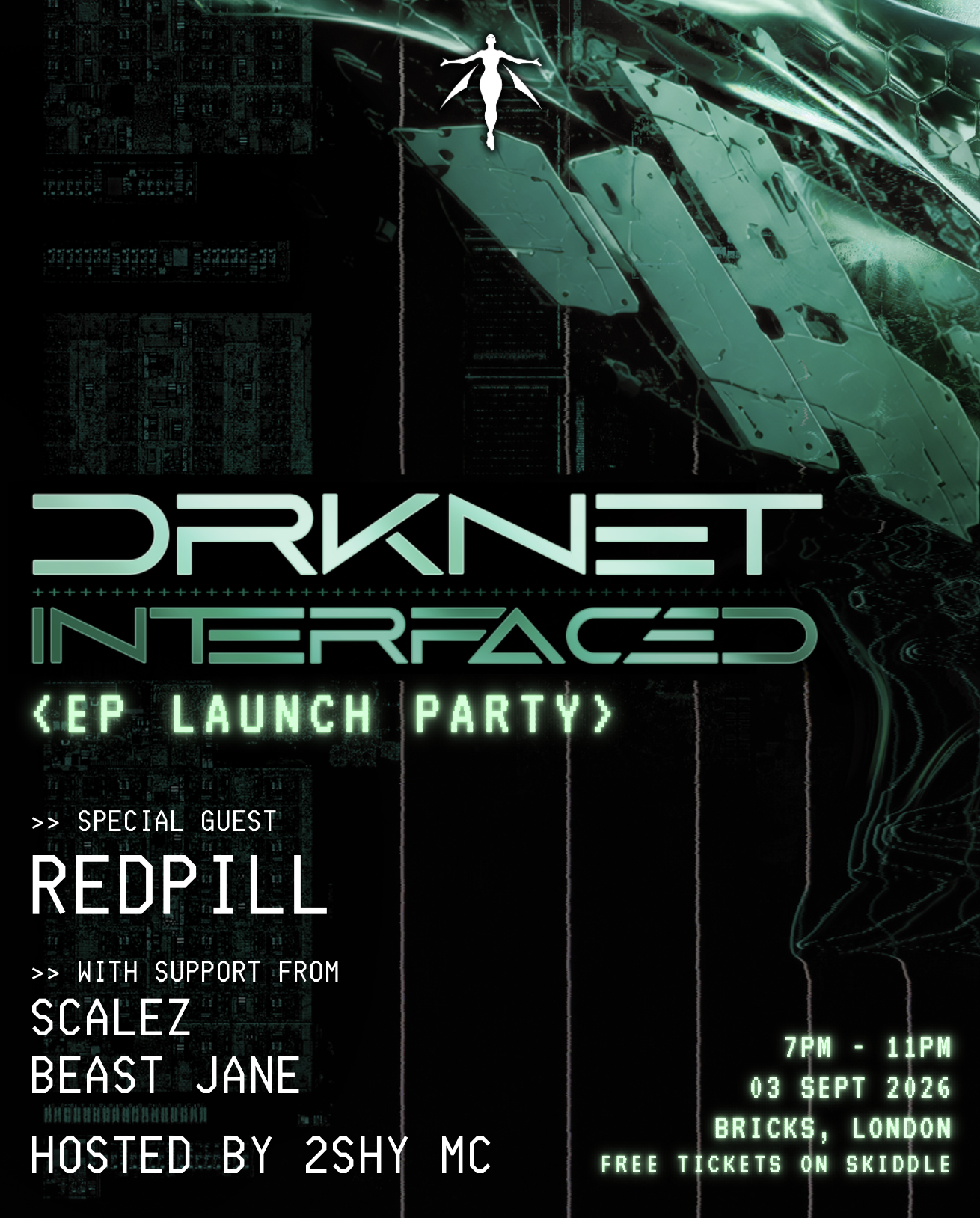 DRKNET 'INTERFACED' EP - Launch Party (+ special guest Redpill)