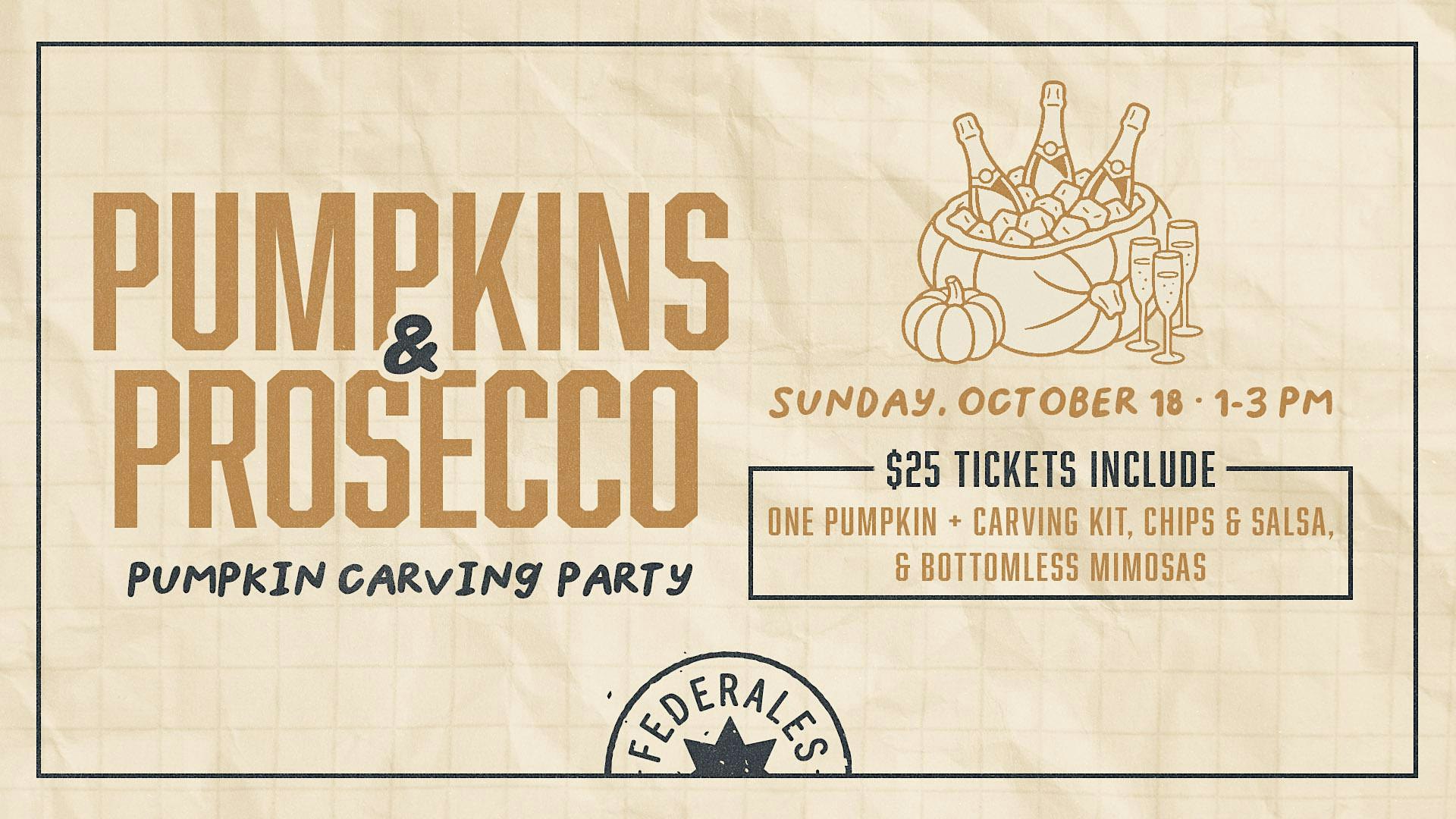 Pumpkins + Prosecco: Carve, Sip & Get Spooky