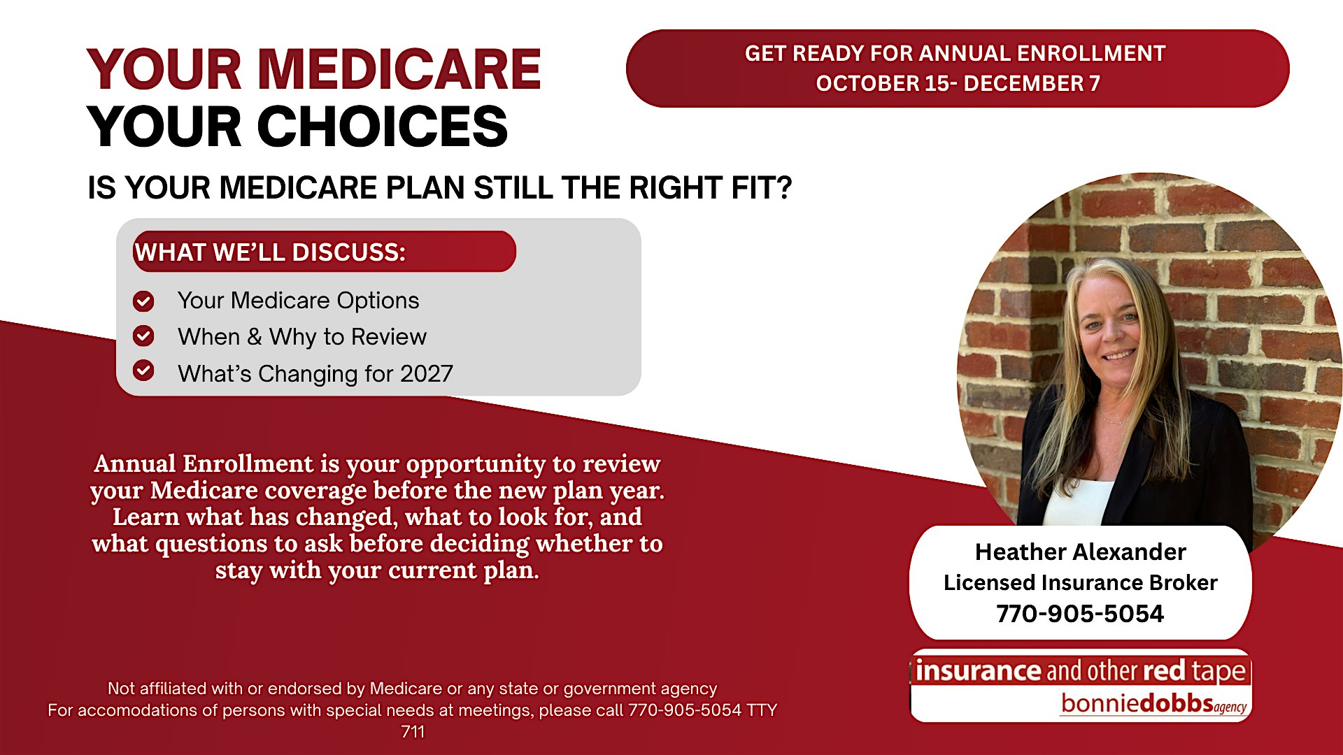 YOUR MEDICARE,  YOUR CHOICES