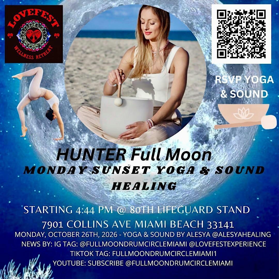 FULL MOON Yoga, Sound Healing & Potluck! 10/26/26 Invite & Share