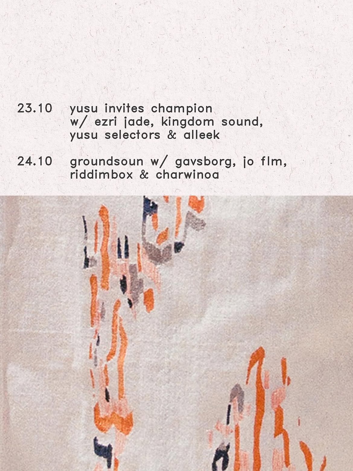 yusu invites champion w/ ezri jade, kingdom sound, yusu selectors & alleek
