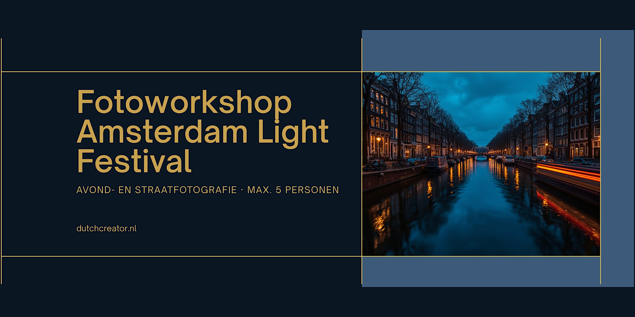 Fotoworkshop Amsterdam Light Festival: avond- en straatfotografie