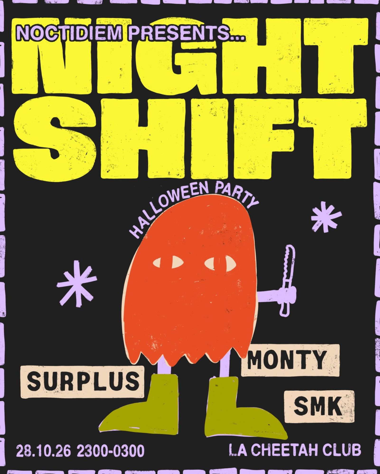 NIGHTSHIFT: Halloweednesday w/ Monty, Surplus + SMK