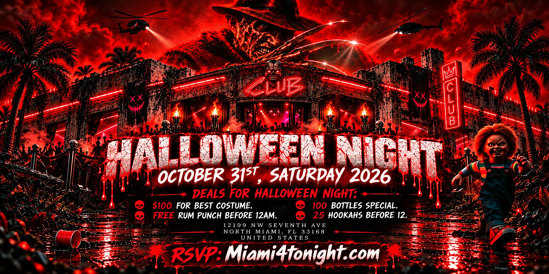 MIAMI Halloween Party (FREE RUM PUNCH)
