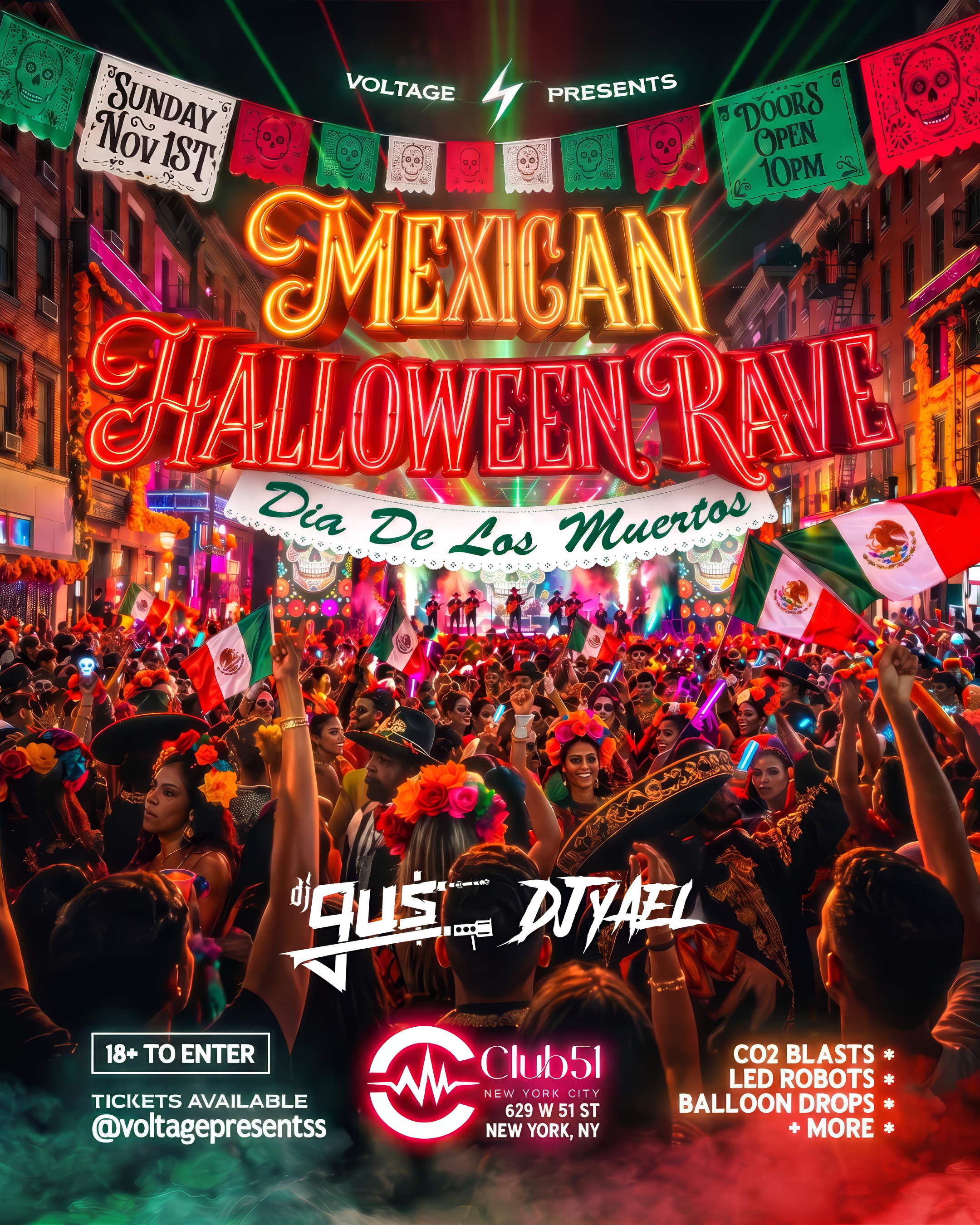 MEXICAN HALLOWEEN RAVE (18+)