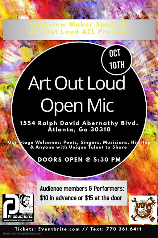 Art Out Loud Open Mic Variety Show : 'Speak Your Truth' Edition