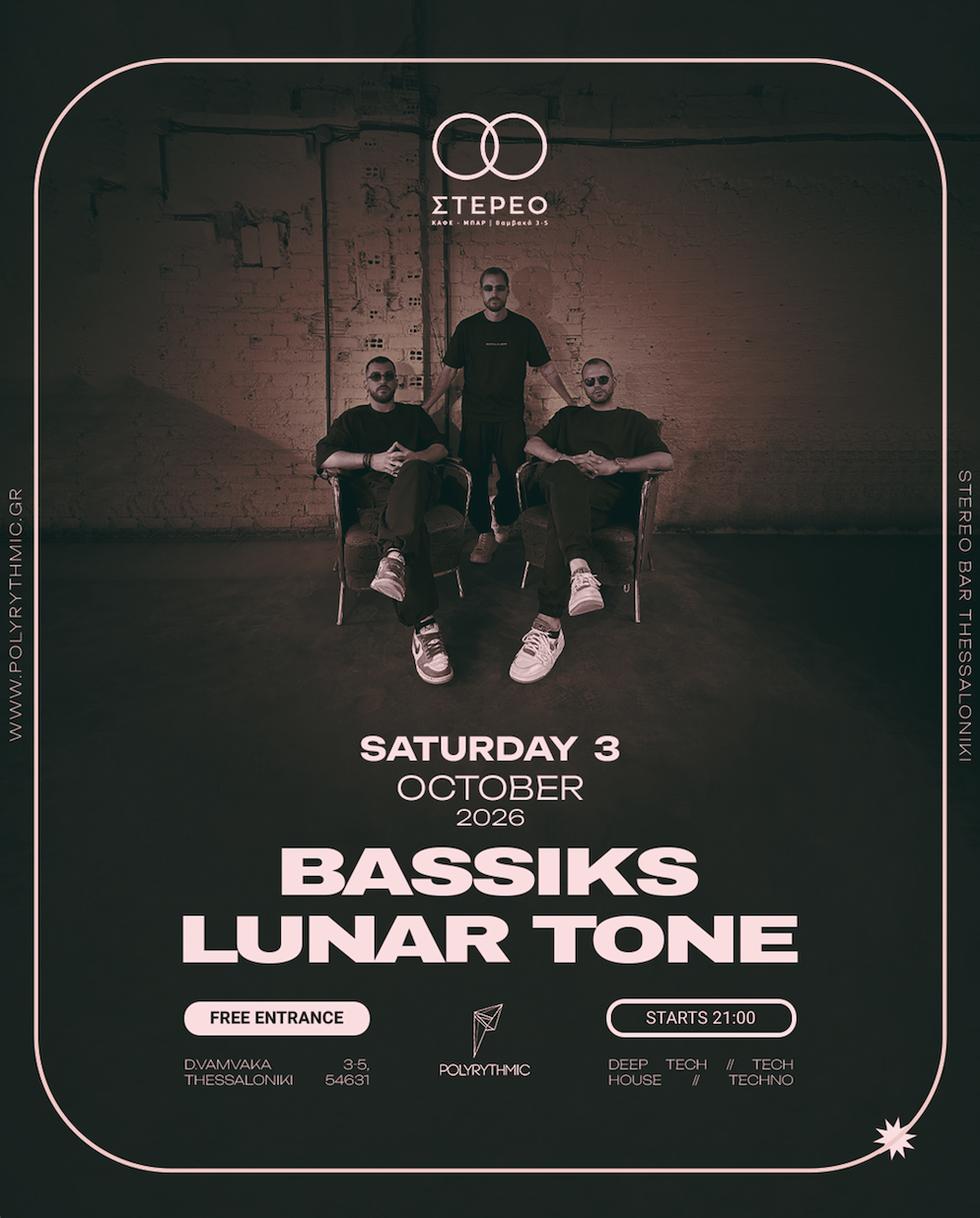 BASSIKS x Lunar Tone, Stereo Thessaloniki