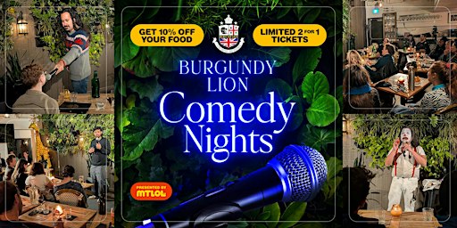 Burgundy Lion Comedy Nights | Montreal Stand-Up Comedy Show (Weekly Live)