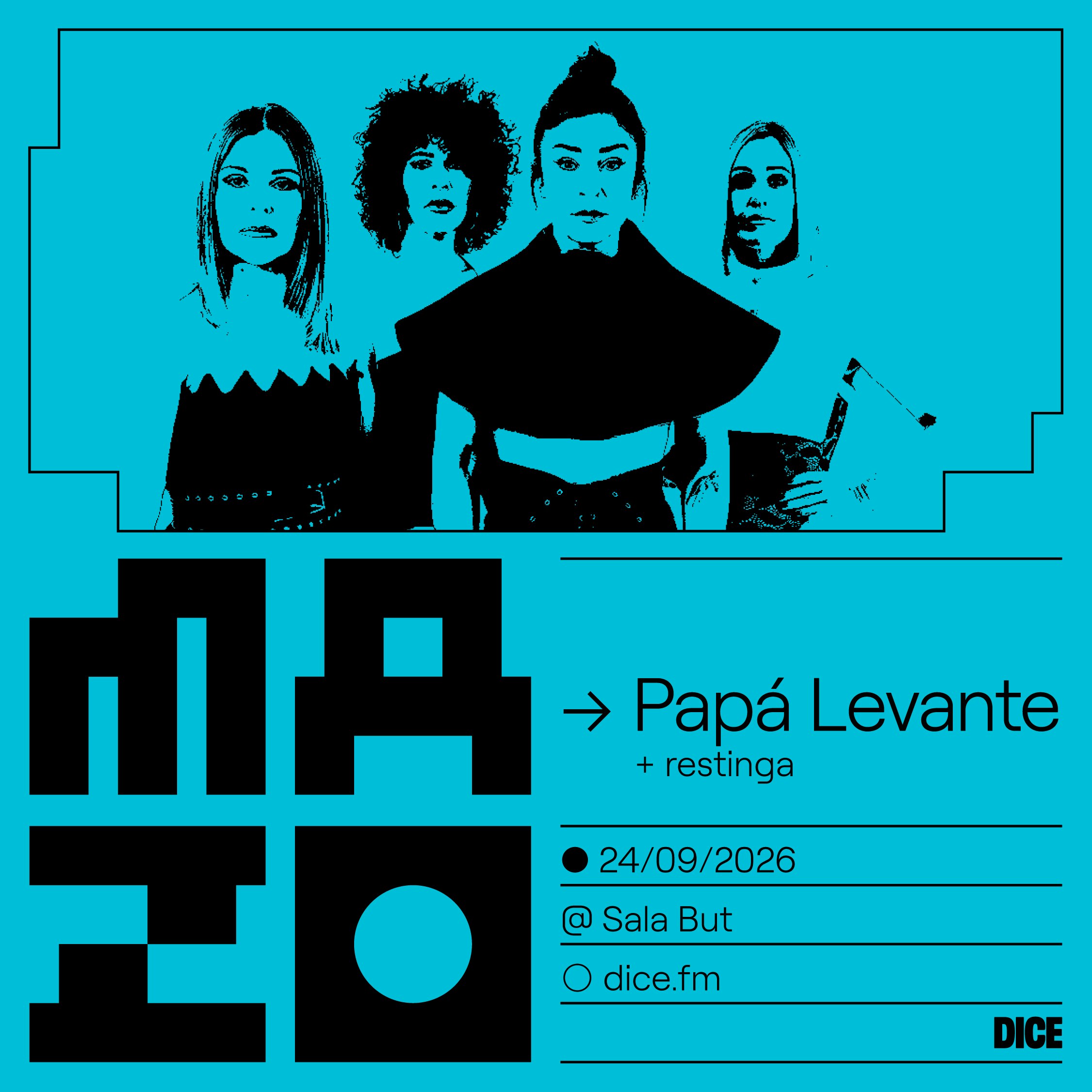 Papá Levante + restinga en MAZO
