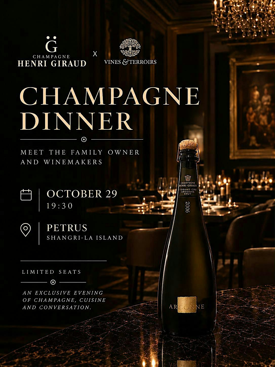 Henri Giraud Winemaker Champagne Dinner