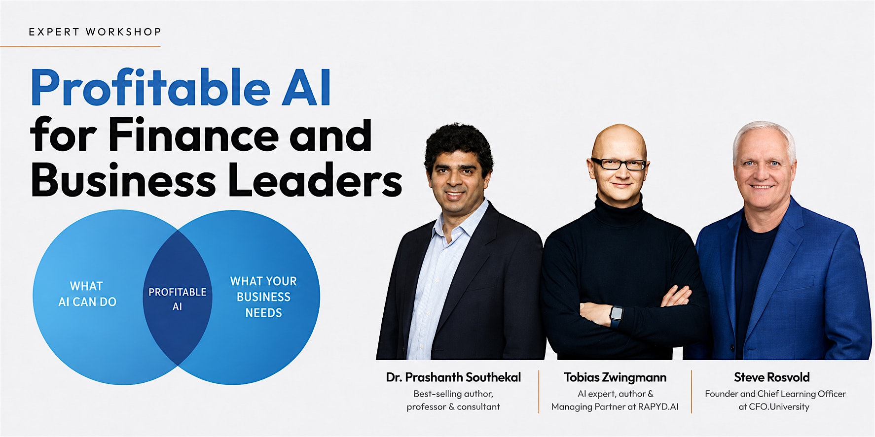Profitable AI Workshop for Finance and Business Leaders