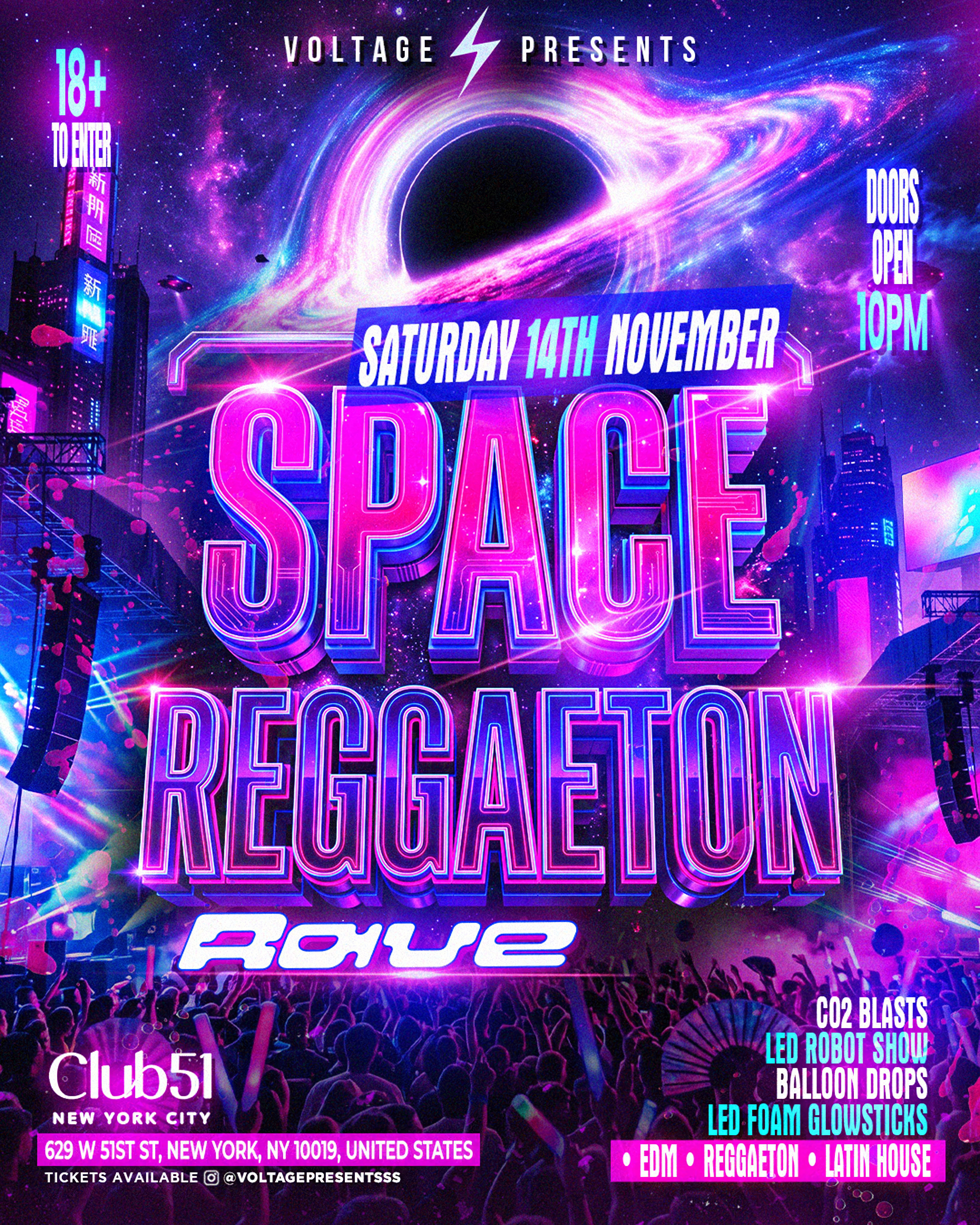 SPACE REGGAETON RAVE (18+)