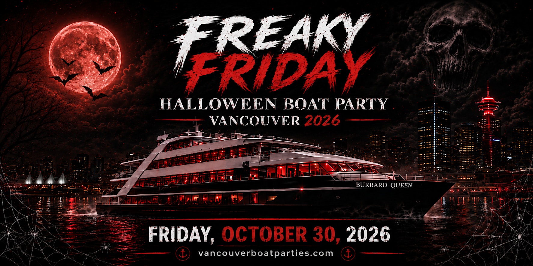 FREAKY FRIDAY HALLOWEEN BOAT PARTY VANCOUVER 2026 | LOST IN SEA