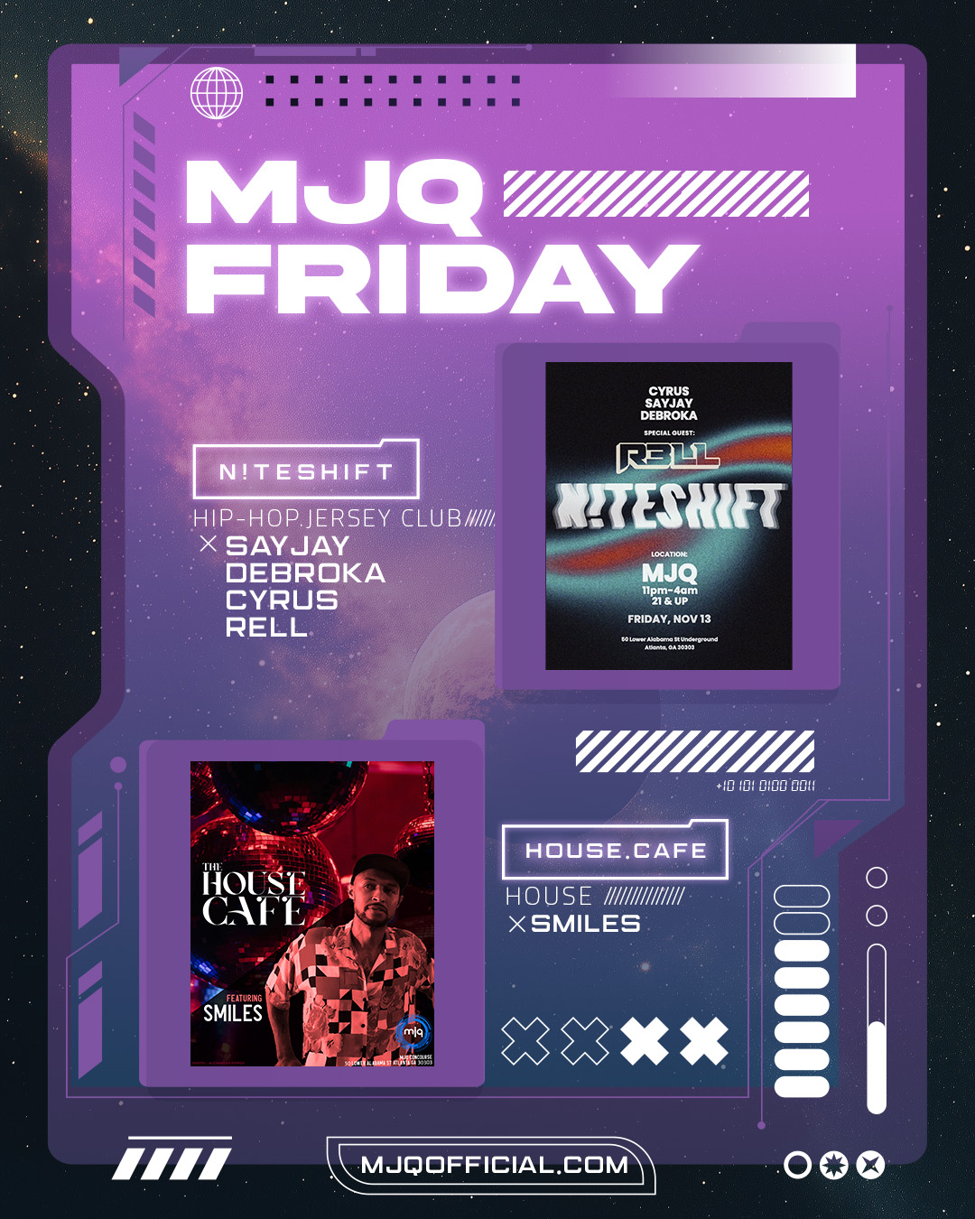 MJQ // N!TESHIFT // HOUSE.CAFE