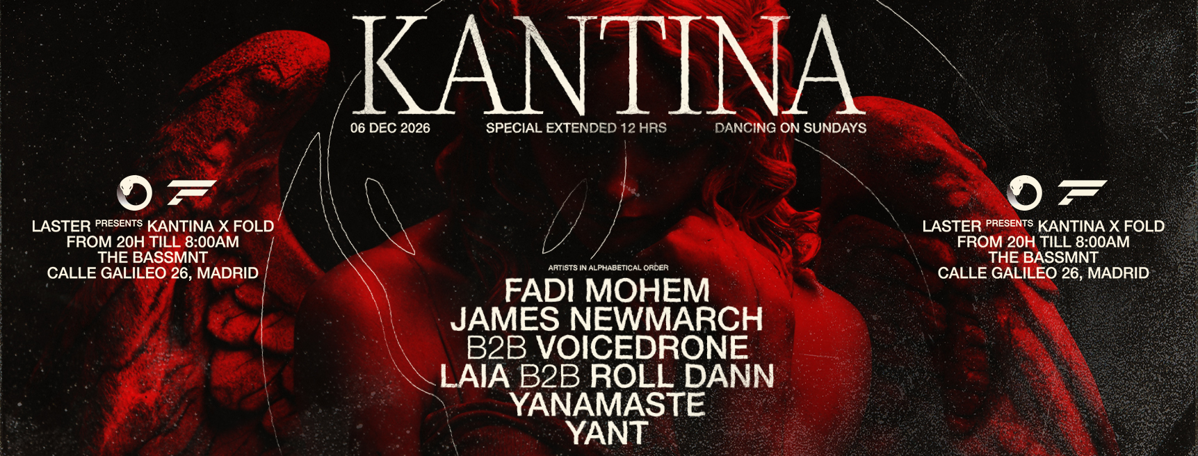 Laster Club presents KANTINA SPECIAL 12H UNDER THE RED LIGHT / DECEMBER EDITION