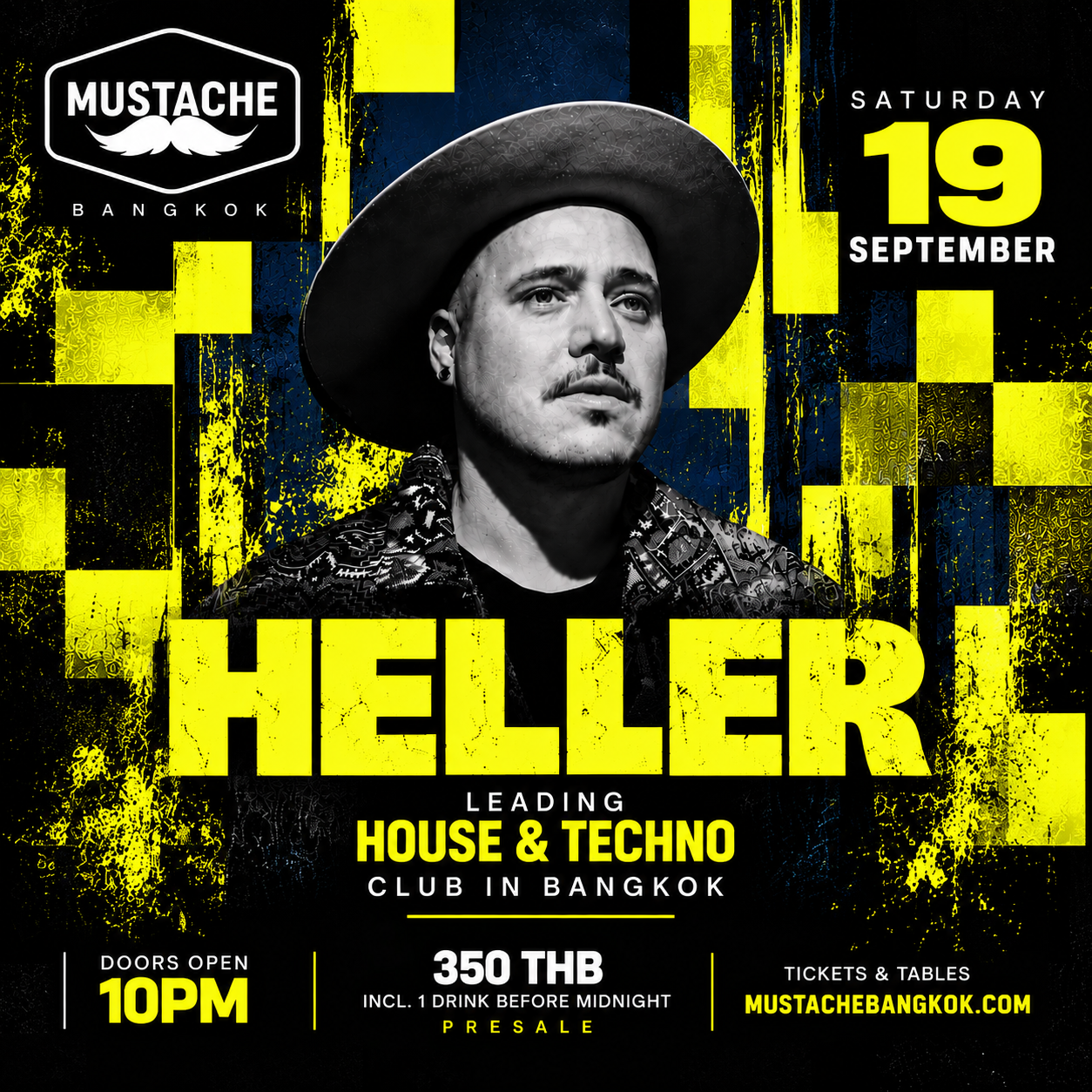 SATURDAY: HELLER - HOUSE • TECH HOUSE • TECHNO