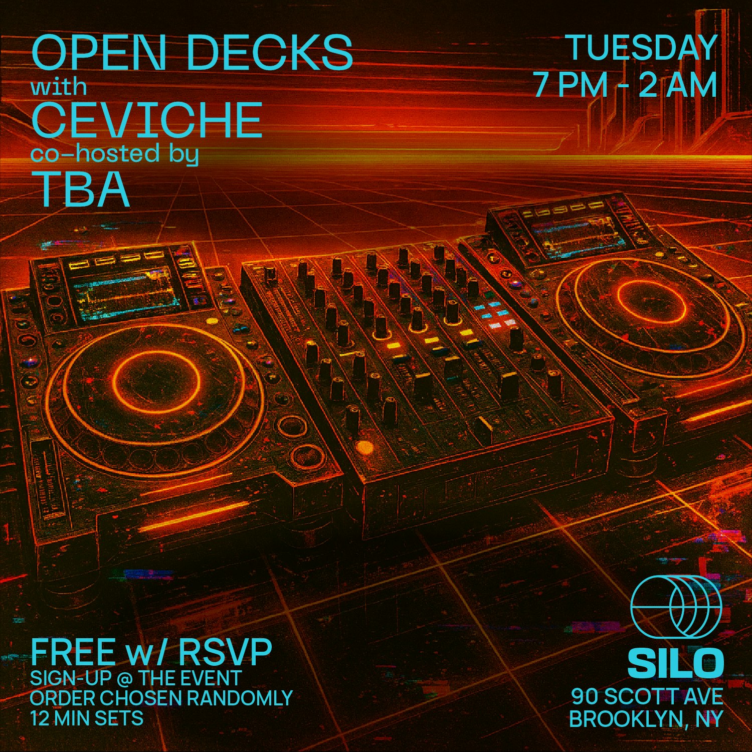 Open Decks with ceviché