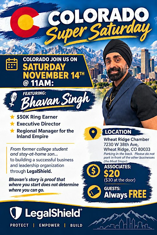 Super Saturday - with 50K Ring Earner Bhavan Singh