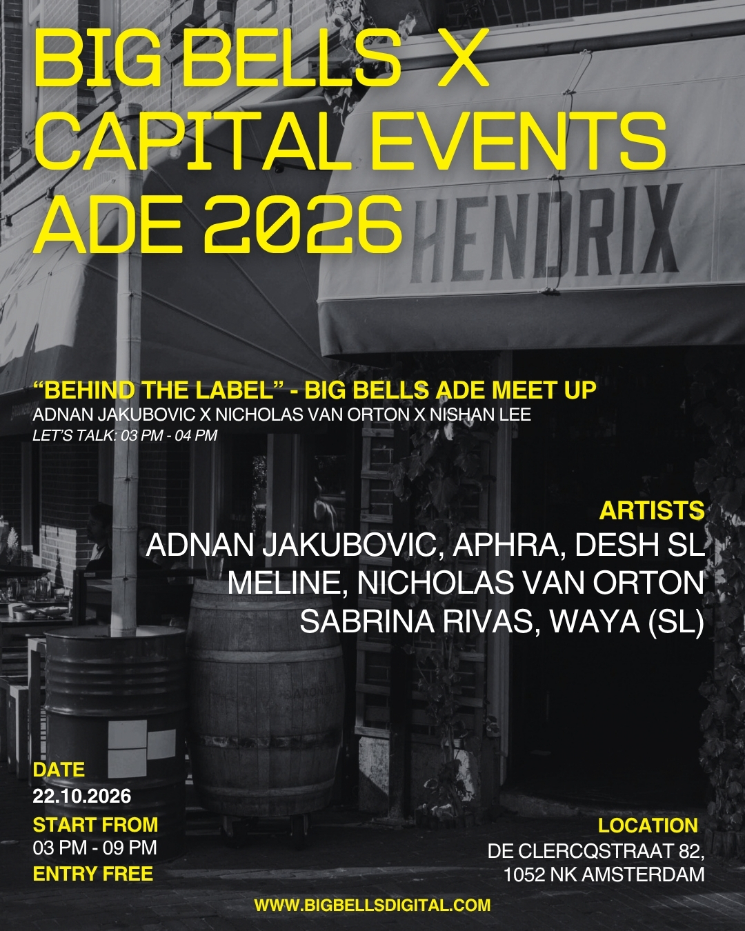 BIG BELLS x CAPITAL EVENTS ADE 2026