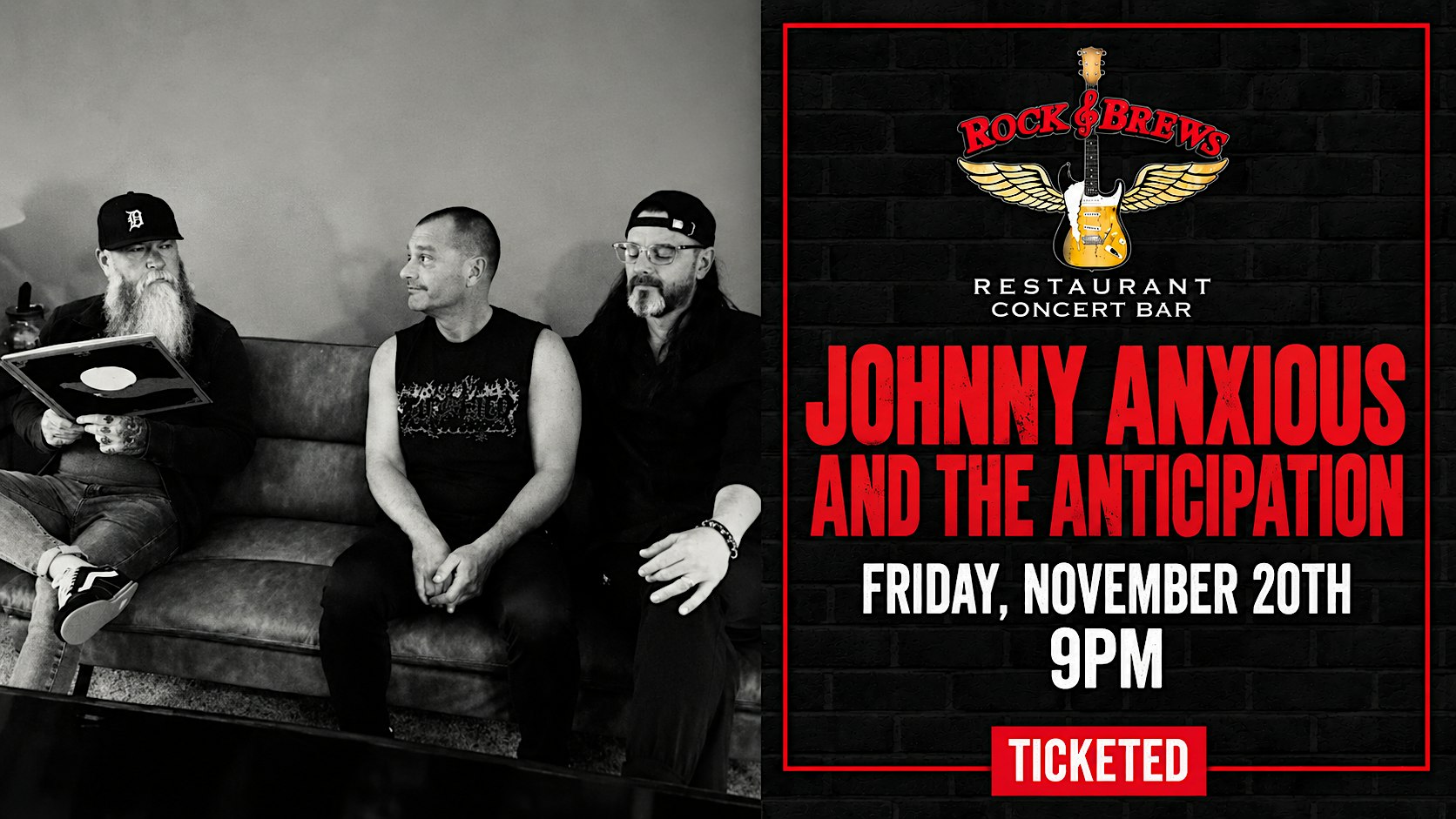 JOHNNY ANXIOUS AND THE ANTICIPATION @ Rock & Brews Royal Oak
