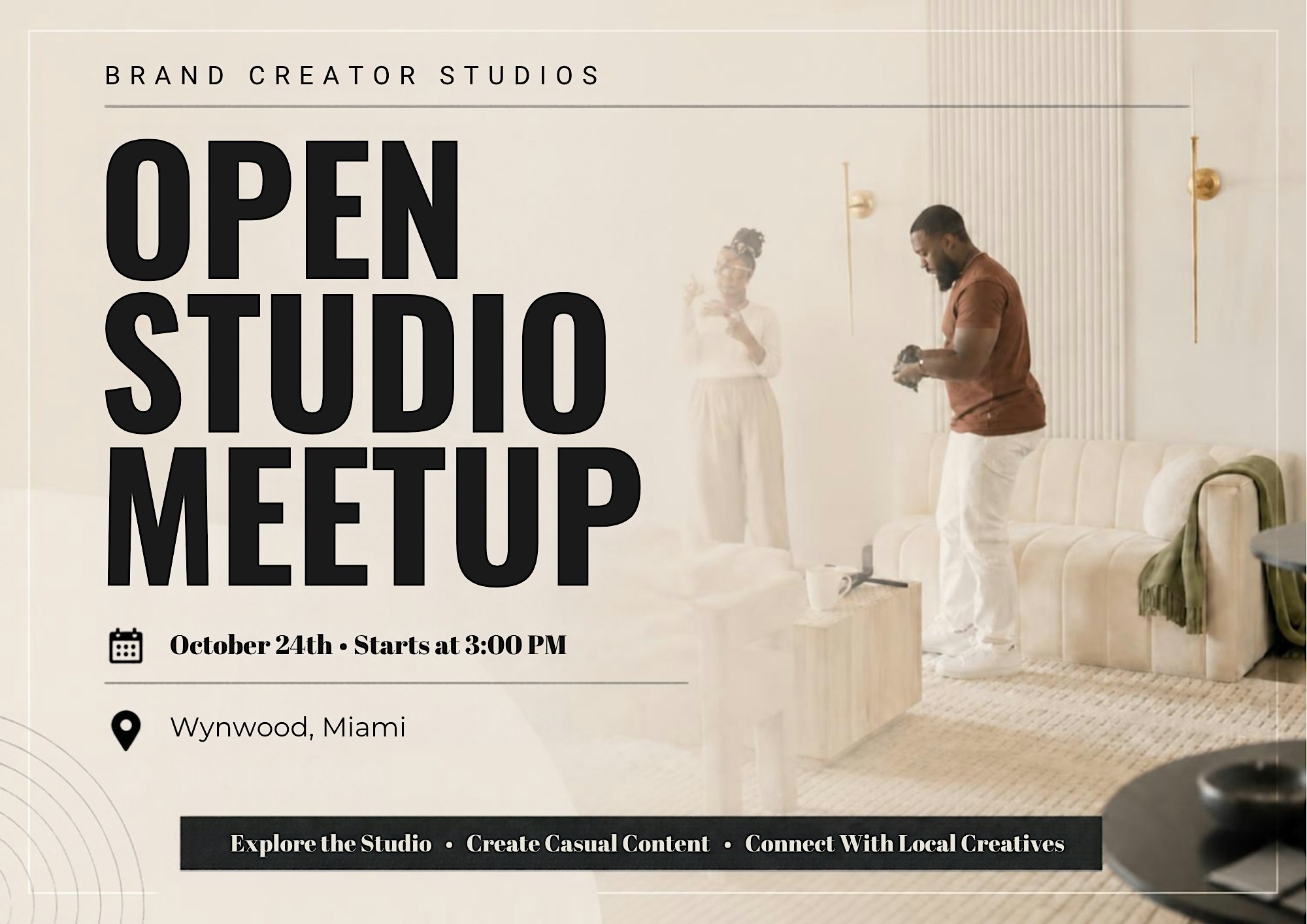 Brand Creator Studios:  Open Studio Meetup