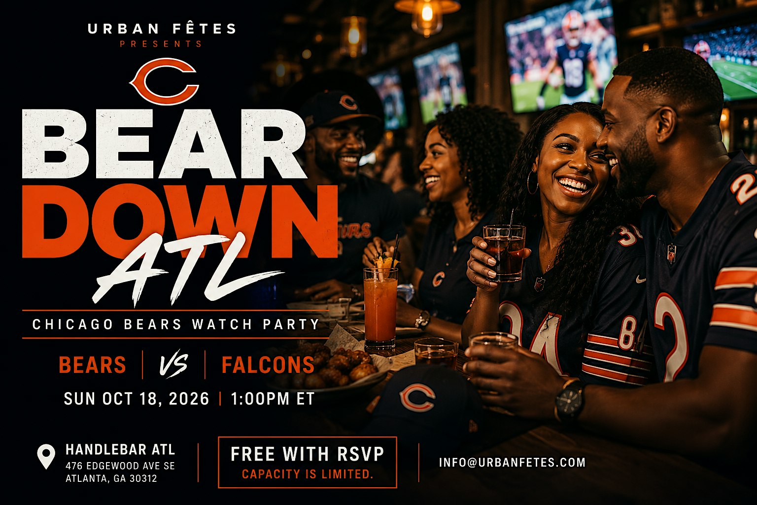 BEAR DOWN ATL | Chicago Bears Watch Party
