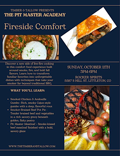 Timber & Tallow Presents The Pit Master Academy: Fireside Comforts.