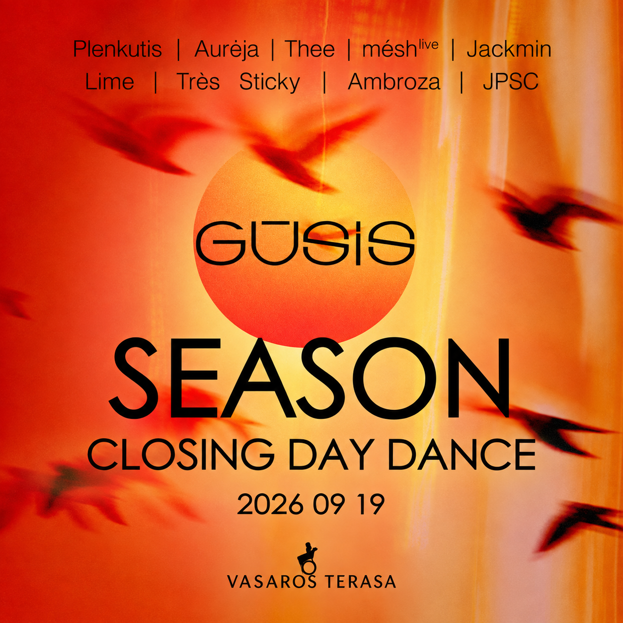 GŪSIS x Vasaros Terasa: season closing