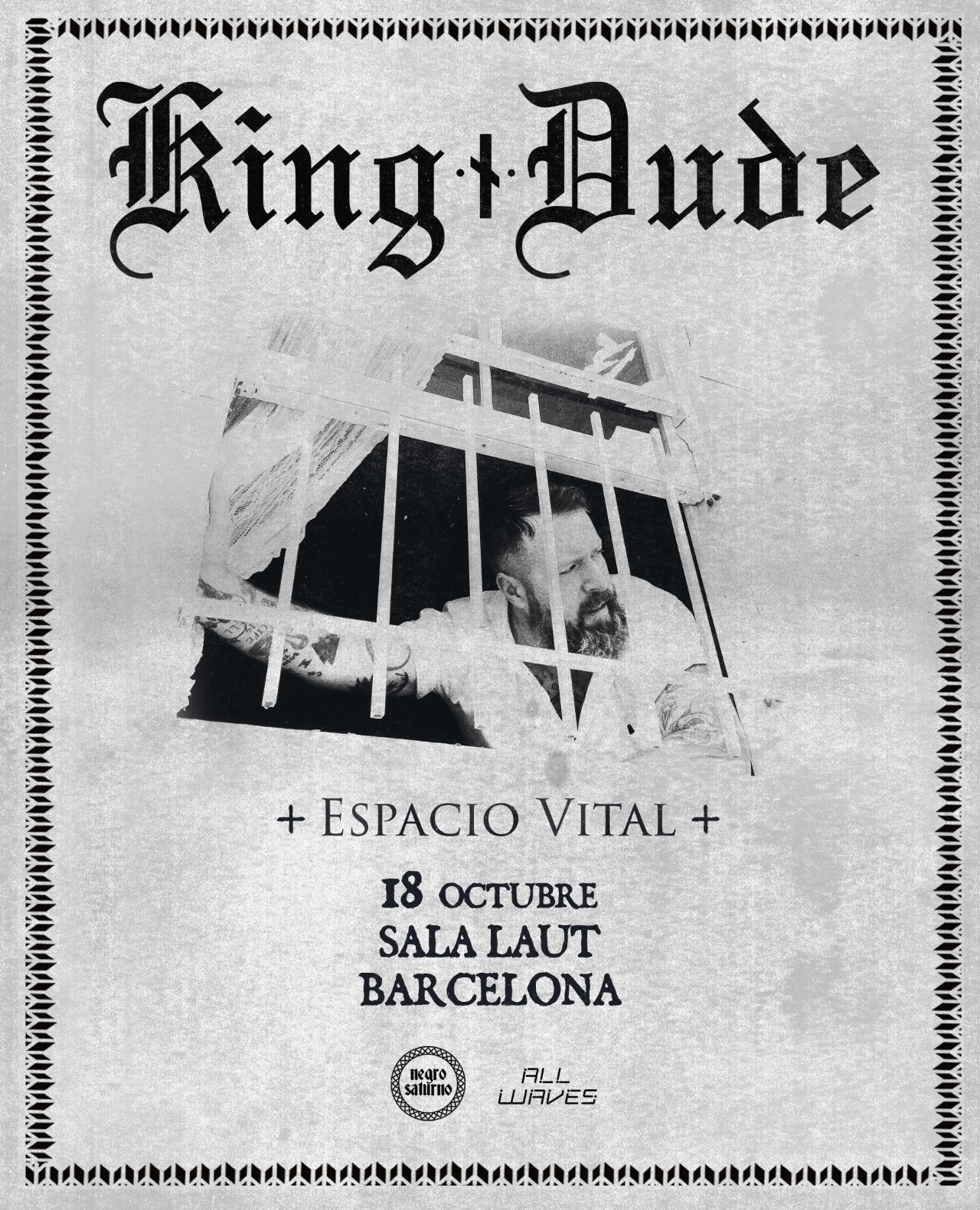 King Dude (US) + Espacio Vital (SP)_Barcelona_Southern Gothic_Folk