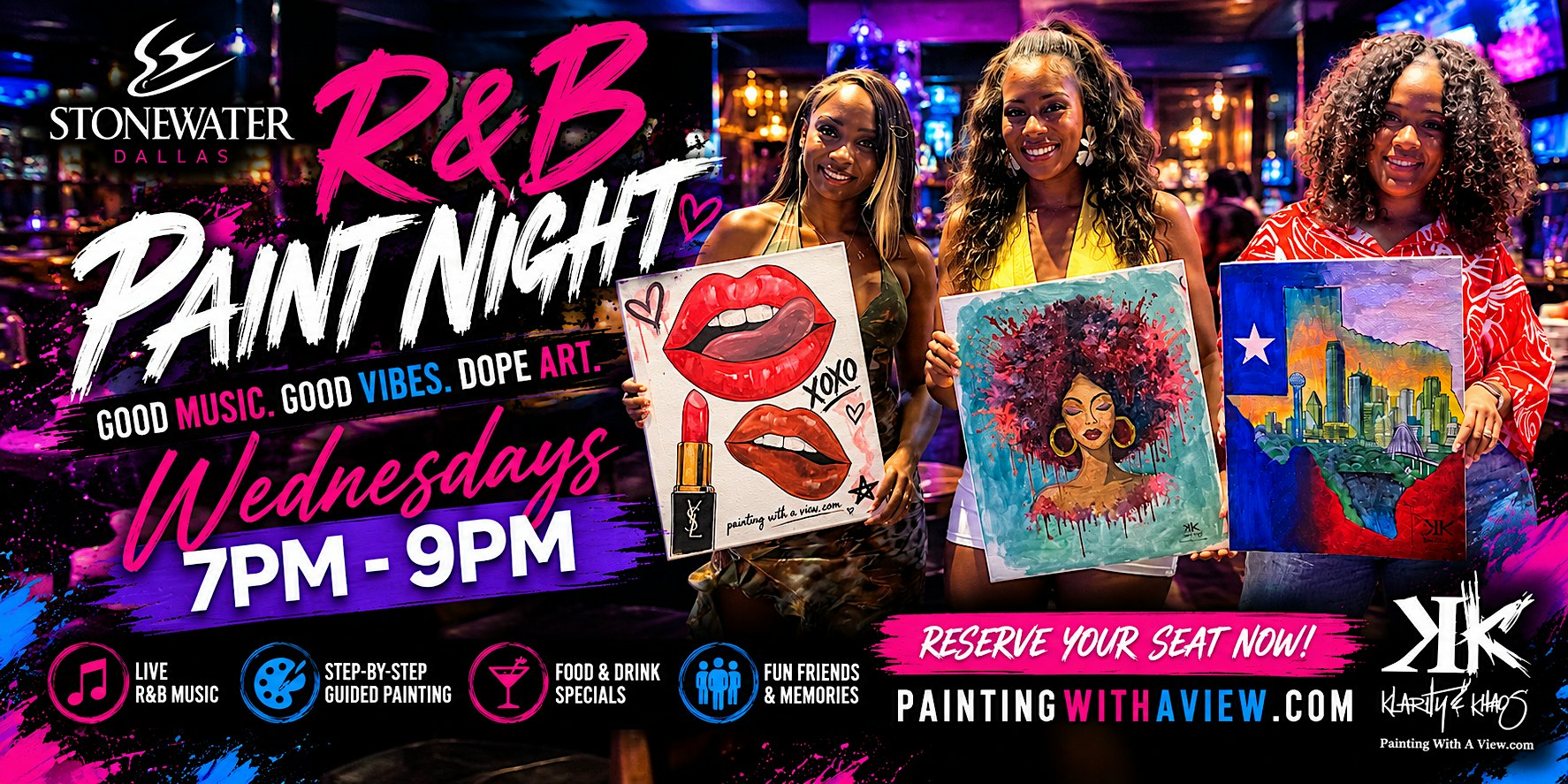 R&B Paint Night at Stone Water Dallas