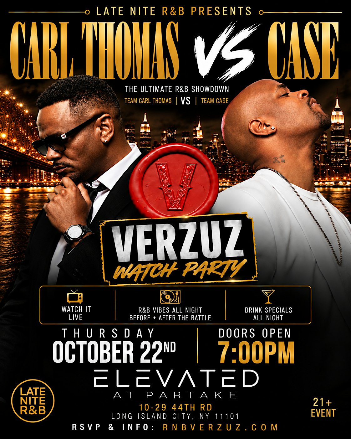Carl Thomas vs. Case VERZUZ Watch Party | Late Nite R&B
