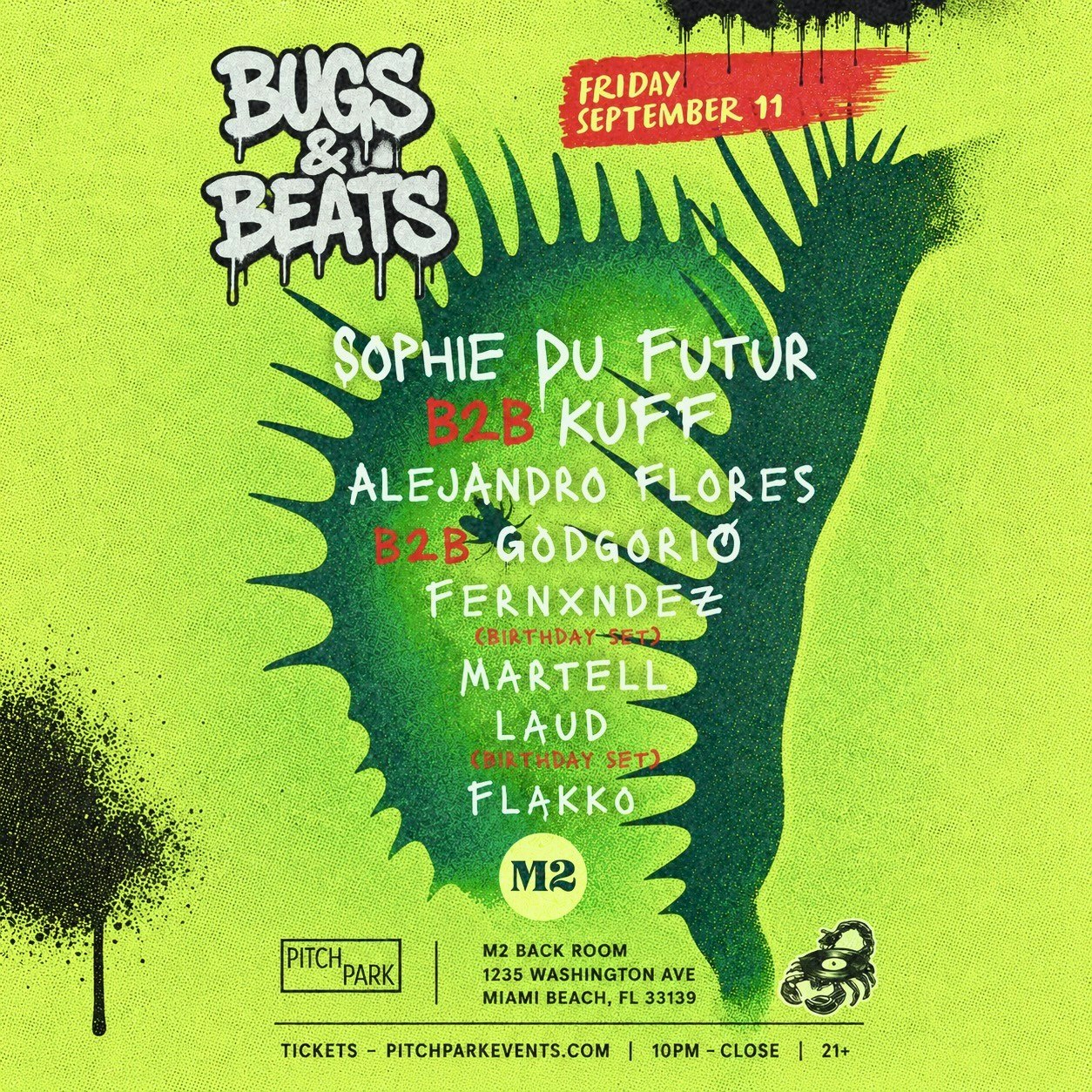 Bugs & Beats w/ Sophie Du Futur, Kuff, Fernxndez