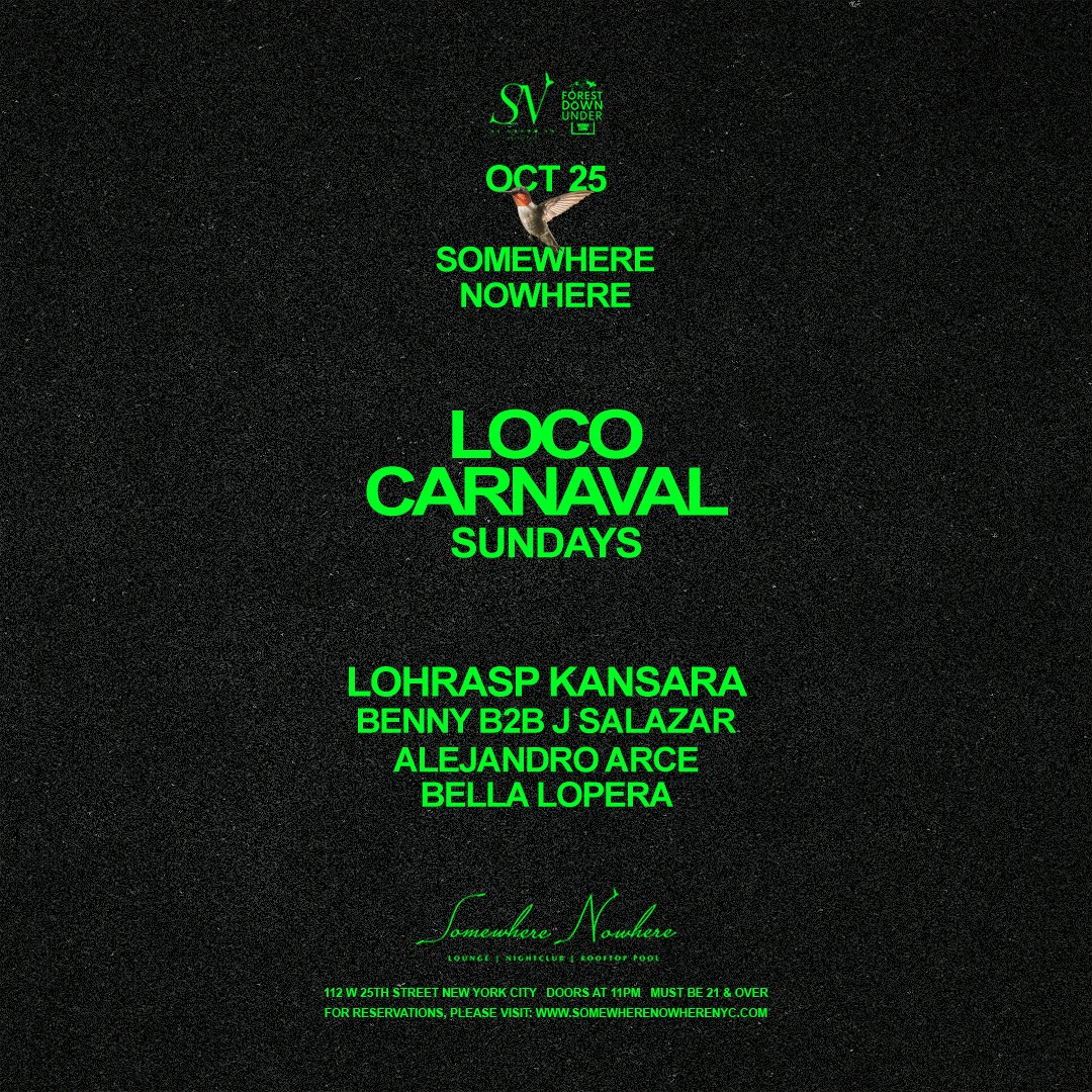 Loco Carnaval: Lohrasp Kansara, Benny b2b J Salazar, Alejandro Arce and Bella Lopera